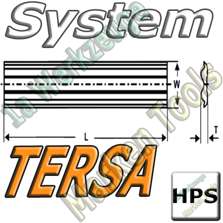 Tersa System Hobelmesser 120mm x10x2.3mm   HPS 2 Stück