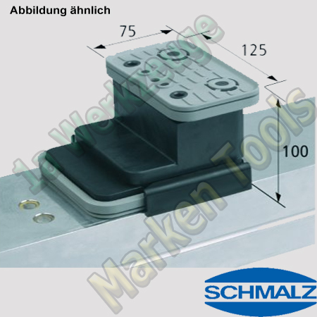 CNC Schmalz Vakuum-Sauger VCBL-K2 125x75x100 Q 140x115mm