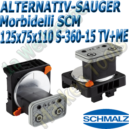 CNC Schmalz Vakuum-Sauger VCBL-S6 125x75x110 360°-15° TV+ME z.B. Morbidelli SCM Flex Flexmatic Start Pilot