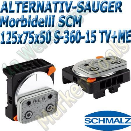 CNC Schmalz Vakuum-Sauger VCBL-S6 125x75x50 360°-15° TV+ME z.B. Morbidelli SCM Flex Flexmatic Start Pilot