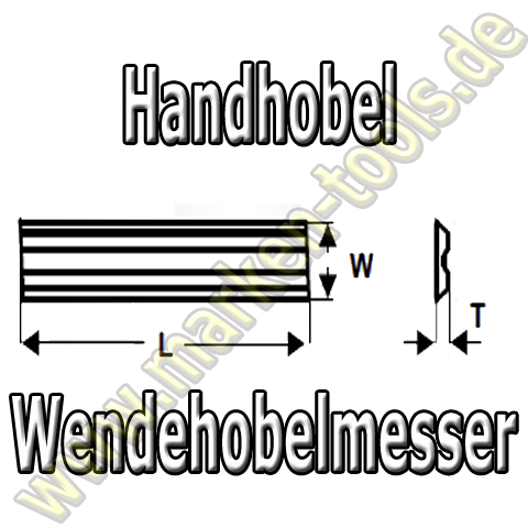 Hobelmesser HM für Casals Elektrohobel 82x5.5x1.1mm (10Stck)
