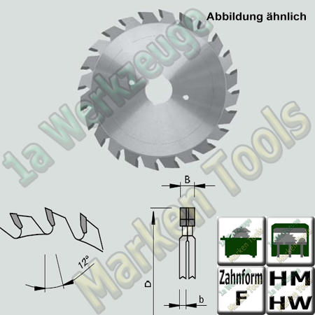 HM HW Vorritz - Sägeblatt, verstellbar Ø100x2,8-3,6x2,2xØ22 Z=2x10 F-