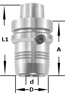 HSK 63F Hydro-Spannfutter ps-System d=10mm