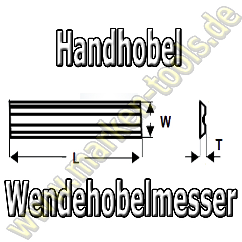 Hobelmesser für Scheer Elektrohobel 75.5x5.5x1.1mm (10Stck)