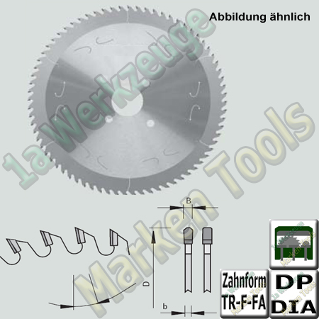 Dia DP Platten-Aufteil-Sägeblatt Ø420x4,8x3,5xØ60 Z=60 TR-F-FA NL 2/10/80 + 2/14/125