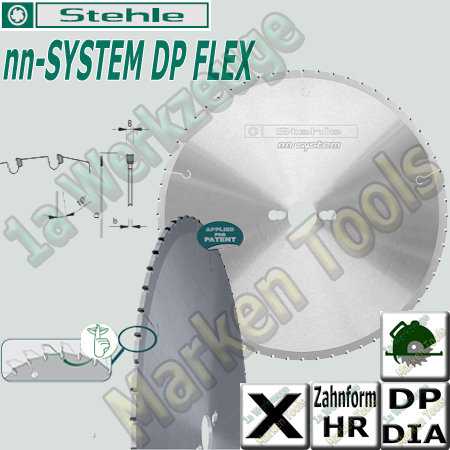 Stehle nn-SYSTEM Dia DP Flex Sägeblatt Ø160mm x 2,2 x 1,8 x 20mm Z=30 Combi 2-