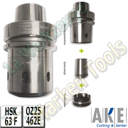 HSK 63F CNC HP Spannzangenfutter AKE OZ25 462E Spannzange A=76mm-hsk63f,hsk f63,spannzangenfutter,spannfutter,spannzange,76mm,