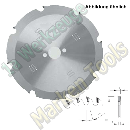 Sägeblatt DP Dia Ø190 x2.2x1.6x30mm Z8 F NL 2/7/42