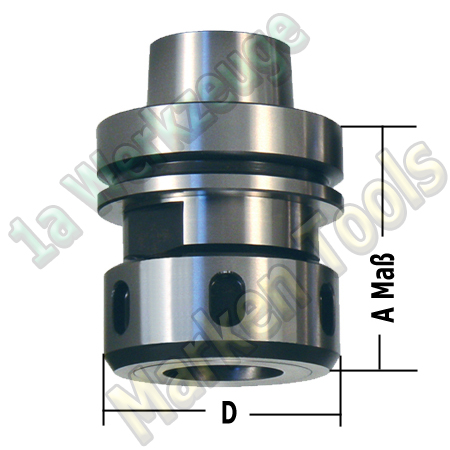 HSK 63F CNC Spannzangenfutter mit 12mm Spannzange 462E A=76mm