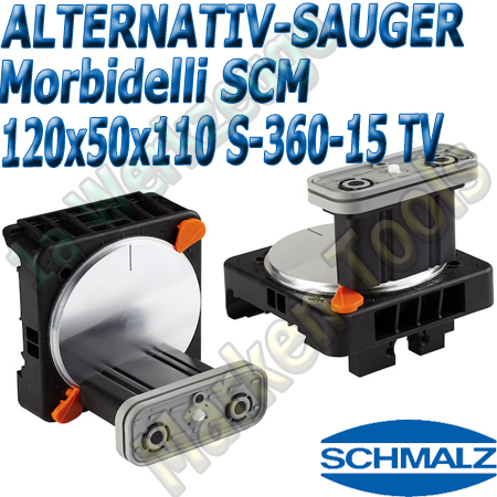 CNC Schmalz Vakuum-Sauger VCBL-S6 120x50x110 360°-15° TV z.B. Morbidelli SCM Flex Flexmatic Start Pilot