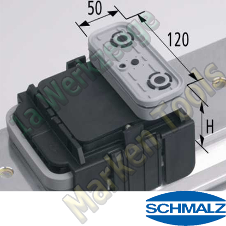 CNC Schmalz Vakuum-Sauger VCBL-K2 120x50x125 Q 140x115mm