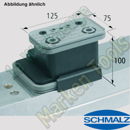 CNC Schmalz Vakuum-Sauger VCBL-K2 125x75x100 L 140x115mm