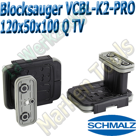 CNC Schmalz Vakuum-Sauger VCBL-K2-PRO 120x50x100 Q-TV  mit Tastventil 160x115mm