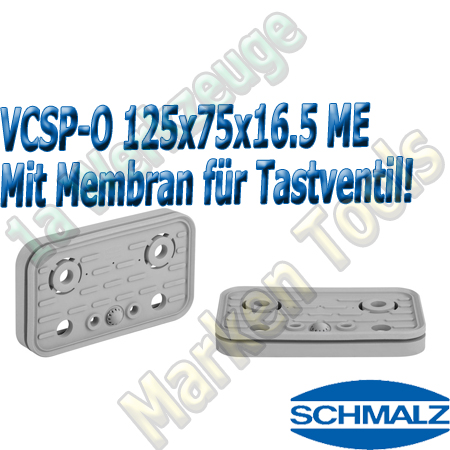Schmalz Saugplatte VCSP-O 125x75x16.5 ME für Vakuum Sauger VCBL S6
