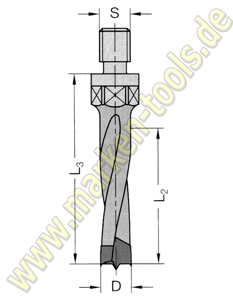 Ø 5mm x45x63mm HW Dübelbohrer Dübellochbohrer M8 HM  L.-