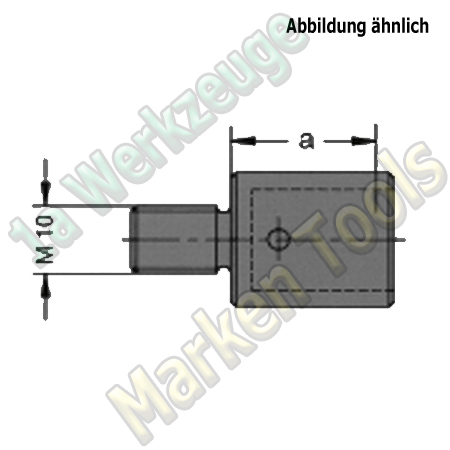 Maschinenteil für Schnellwechsel Bohrfutter zyl.Ausführung Gewinde M10 Rechts-