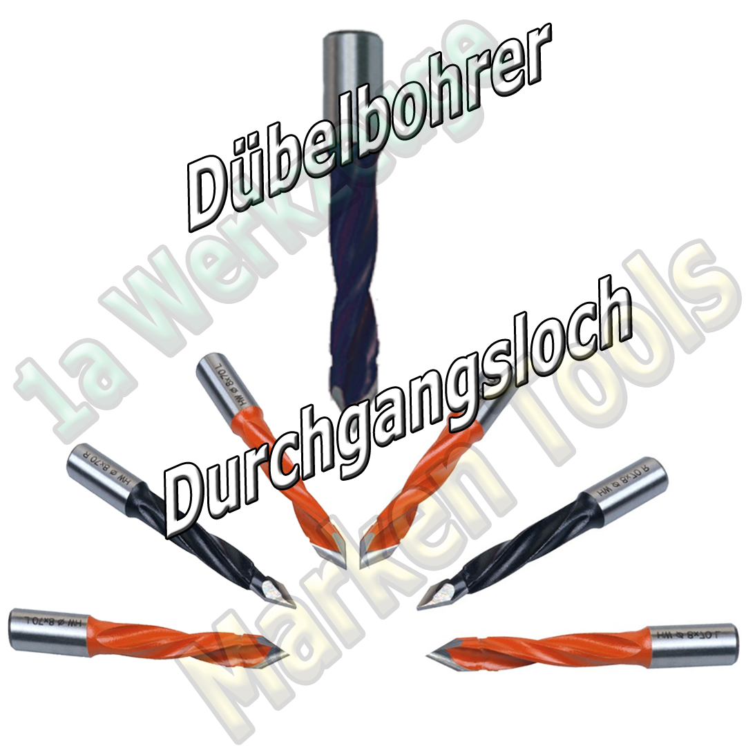 Durchgangsbohrer Dübelbohrer CNC + Standard