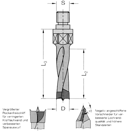 Ø 8mm x45x63mm Dübelbohrer Dübelochbohrer M10 P11 HM