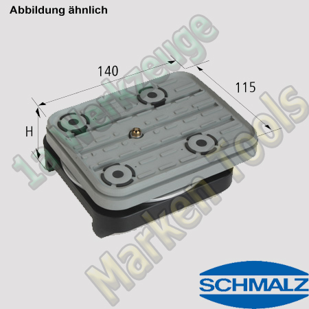 CNC Schmalz Vakuum-Sauger VCBL-S1 140x115x32,7  360°drehbar