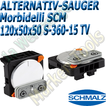 CNC Schmalz Vakuum-Sauger VCBL-S6 120x50x50 360°-15° TV z.B. Morbidelli SCM Morbidelli SCM Flex Flexmatic Start Pilot