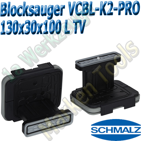 CNC Schmalz Vakuum-Sauger VCBL-K2-Pro 130x30x100 L-TV mit Tastventil 160x115mm