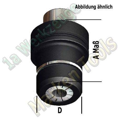 HSK 63F Präziso CNC Spannzangenfutter OZ25 462E Spannzange A=75 D=50mm incl. Spannmutter