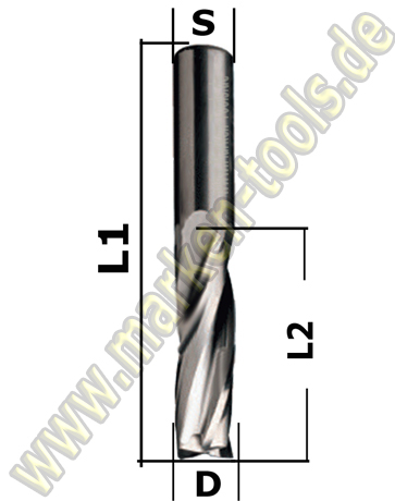 Ø 6mm x20x60mm Z4 Schlichtfräser VHW VHM S=6 RR-