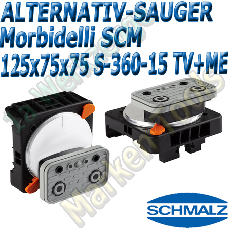 CNC Schmalz Vakuum-Sauger VCBL-S6 125x75x75 360°-15° TV+ME z.B. Morbidelli SCM Flex Flexmatic Start Pilot