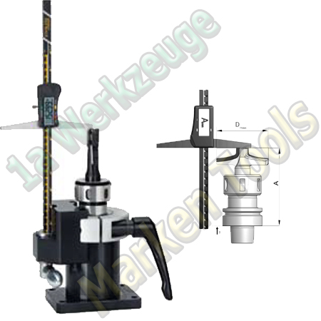 Längenmessgerät incl. Montagevorrichtung max.Ø135 x 270mm HSK 63F und HSK 63E-