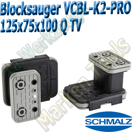 CNC Schmalz Vakuum-Sauger VCBL-K2-PRO 125x75x100 Q-TV mit Tastventil 160x115mm