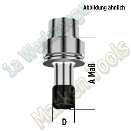 HSK40E Spannzangenfutter Spannzange ER25/430E A=80mm D=35mm DIN 69893-