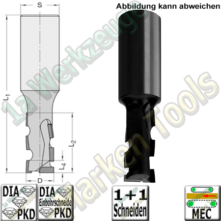 CNC Dia-Fräser Z1+1 JSO Diastart-UNO
