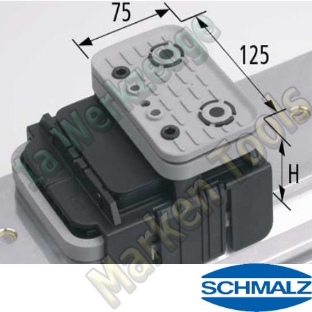 CNC Schmalz Vakuum-Sauger VCBL-K2 125x75x125 Q 140x115mm