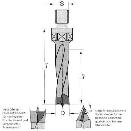 Ø 8mm x43x63mm Dübelbohrer Dübellochbohrer M10 HM-