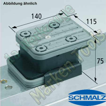 CNC Schmalz Vakuum-Sauger VCBLS-K2 140x115x75  140x115mm Schablone