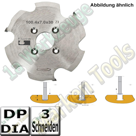 CNC DP Dia Clamex P Nutfräser Ø100.4 x7x30mm Z=3 NL4/6,6/48-