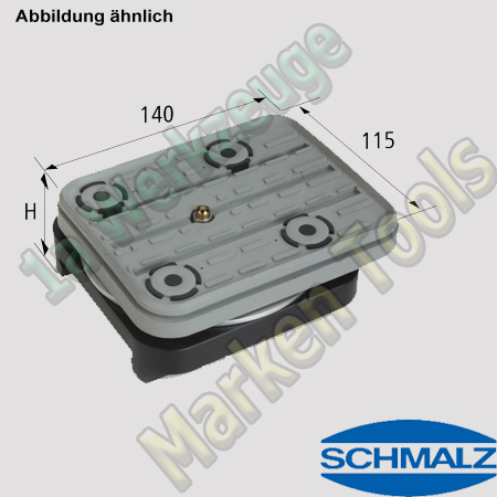CNC Schmalz Vakuum-Sauger VCBL-S4 140x115x50 360° z.B. Morbidelli SCM