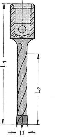 Ø 10mm x47x80mm Dübelbohrer Dübelochbohrer HM S=M10 Innengew.