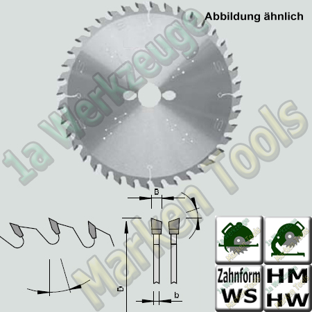 HM HW Sägeblatt Ø220X2,8x1,8xØ30 Z=36 WS NL 2/7/42-
