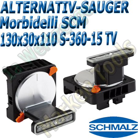 CNC Schmalz Vakuum-Sauger VCBL-S6 130x30x110 360°-15° TV z.B. Morbidelli SCM Flex Flexmatic Start Pilot