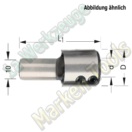 Nutfräser Ø 24mm x35x90mm Z2 HM HW Schaft 12mm