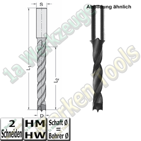 Ø 5x35x70mm HM Spiralbohrer