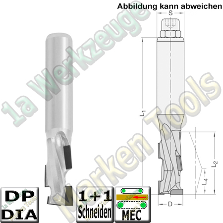 DP Dia Fräser Ø 18mm x43x110mm  JSO Schaftfräser Z1+1 DIANORM-DP S=25x55 L.